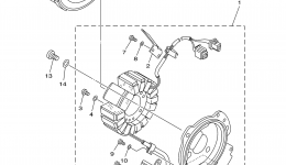 GENERATOR для квадроцикла YAMAHA BEAR TRACKER 2WD (YFM250XMC) CA2000 г. 