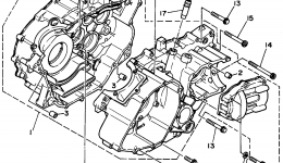Крышка картера для квадроцикла YAMAHA BIG BEAR 4WD (YFM350FWG_)1995 г. 