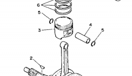 Crankshaft - Piston для квадроцикла YAMAHA BREEZE (YFA1E)1993 г. 