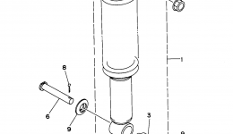 Rear Suspension для квадроцикла YAMAHA TIMBERWOLF 2WD (YFB250UJ_M)1997 г. 