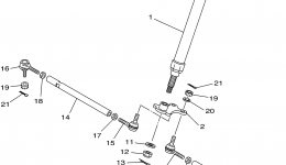 Steering для квадроцикла YAMAHA GRIZZLY HUNTER EDITION (YFM660FHP)2002 г. 