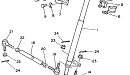 Steering для квадроцикла YAMAHA BADGER (YFM80S)1986 г. 