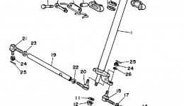 Steering для квадроцикла YAMAHA PRO-4 PRO HAULER (YFU1W)1989 г. 