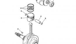 Crankshaft & Piston для квадроцикла YAMAHA GRIZZLY 125 (YFM125GZGR)2010 г. 