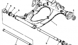 Swing Arm для квадроцикла YAMAHA TERRA PRO (YFP350U)1988 г. 