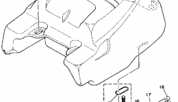 Топливный бак для квадроцикла YAMAHA PRO-4 PRO HAULER W-TURF TIRES (YFU1TW)1989 г. 