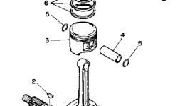 Crankshaft-Piston для квадроцикла YAMAHA BREEZE (YFA1W)1989 г. 