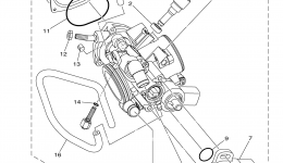 Throttle Body Assy 1 для квадроцикла YAMAHA YFZ450R (YFZ450REL)2014 г. 