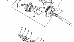 Устройство сцепления для квадроцикла YAMAHA YT60N1985 г. 