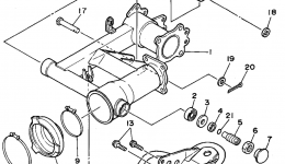Rear Arm - Suspension for квадроцикла YAMAHA MOTO-4 (YFM350ERF)1994 year 