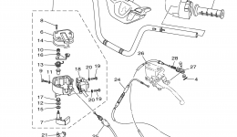 Steering Handle Cable для квадроцикла YAMAHA GRIZZLY 700 FI EPS HUNTING (YFM700PHEH)2014 г. 