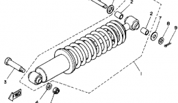 Rear Shocks для квадроцикла YAMAHA MOTO-4 (YFM200DXW)1989 г. 