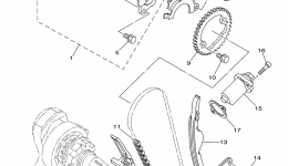 Camshaft Chain для квадроцикла YAMAHA GRIZZLY 700 FI EPS HUNTING (YFM700PHEH)2014 г. 