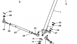 Steering для квадроцикла YAMAHA BANSHEE (YFZ350H_MN)1996 г. 