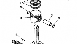 Crankshaft - Piston для квадроцикла YAMAHA BREEZE (YFA1B)1991 г. 