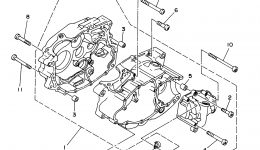 Крышка картера для квадроцикла YAMAHA TIMBERWOLF 4WD (YFB250FWM)2000 г. 