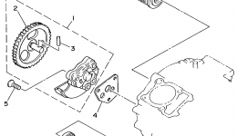 OIL PUMP for квадроцикла YAMAHA TIMBERWOLF 2WD (YFB250FWL)1999 year 