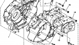 Крышка картера для квадроцикла YAMAHA BIG BEAR 4WD (YFM350FWF)1994 г. 