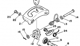 Shift Cam-Fork для квадроцикла YAMAHA BREEZE (YFA1W)1989 г. 