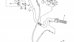 Steering Handle Cable for квадроцикла YAMAHA BEARTRACKER (YFM25XS)2004 year 