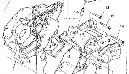 Крышка картера для квадроцикла YAMAHA BIG BEAR 4WD (YFM350FWE_)1993 г. 