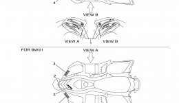 Graphics для квадроцикла YAMAHA RAPTOR 90 (YFM90RBW)2012 г. 