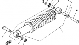 Rear Shocks для квадроцикла YAMAHA MOTO-4 (YFM200DXT)1987 г. 