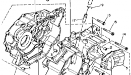 Крышка картера для квадроцикла YAMAHA BIG BEAR 4WD (YFM350FWB)1991 г. 