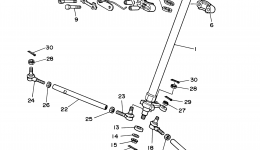 Steering для квадроцикла YAMAHA BANSHEE - LIMITED EDITION BLACK (YFZ350LES)2004 г. 