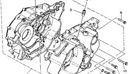 Крышка картера для квадроцикла YAMAHA WARRIOR (YFM350XB_M)1991 г. 