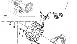 GENERATOR для квадроцикла YAMAHA TIMBERWOLF 2WD (YFB250FWJ_)1997 г. 
