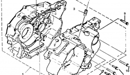 Крышка картера для квадроцикла YAMAHA WARRIOR (YFM350XE)1993 г. 