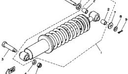 Rear Shocks для квадроцикла YAMAHA MOTO-4 (YFM200DXU)1988 г. 