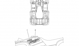 Graphics для квадроцикла YAMAHA BIG BEAR 4WD HUNTER (YFM40FBHB)2012 г. 