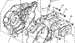 Крышка картера для квадроцикла YAMAHA BIG BEAR 4WD (YFM350FWD)1992 г. 