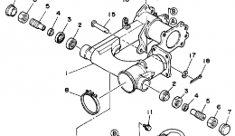 Swing Arm - Rear Shocks для квадроцикла YAMAHA MOTO-4 (YFM250W)1989 г. 