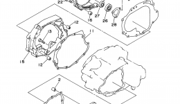 Crankcase Cover 1 for квадроцикла YAMAHA BRUIN 250 2WD (YFM25BV)2006 year 