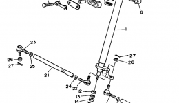 Steering for квадроцикла YAMAHA BIG BEAR 4WD (YFM350FWE_)1993 year 