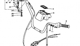 Hanblebar - Cable для квадроцикла YAMAHA BIG BEAR 4WD (YFM350FWB_)1991 г. 