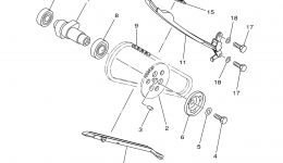 Camshaft Chain for квадроцикла YAMAHA KODIAK 4WD REALTREE X-TRA (YFM400FAHM)2000 year 