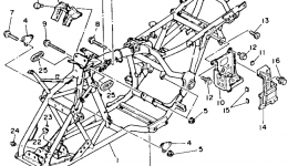 FRAME для квадроцикла YAMAHA MOTO-4 (YFM225U)1988 г. 