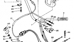 Handlebar Cable for квадроцикла YAMAHA WARRIOR (YFM350XW)1989 year 