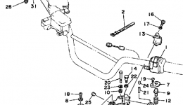 Handle Switch - Lever для квадроцикла YAMAHA BANSHEE (YFZ350W)1989 г. 