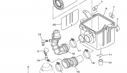 Intake для квадроцикла YAMAHA BRUIN 250 2WD (YFM25BV)2006 г. 