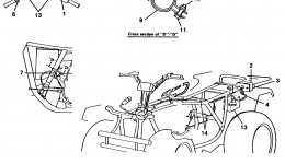 Taillight Kit (Maine & New Hampshire) для квадроцикла YAMAHA BIG BEAR 4WD (YFM350FWJ_)1997 г. 