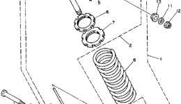 Rear Shocks for квадроцикла YAMAHA WARRIOR (YFM350XD_M)1992 year 