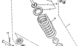 Rear Shocks для квадроцикла YAMAHA BLASTER (YFS200D_MN)1992 г. 