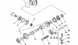 Middle Drive Gear for квадроцикла YAMAHA BRUIN 250 2WD (YFM25BV)2006 year 