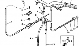 Handlebar-Cable for квадроцикла YAMAHA YT60L1984 year 