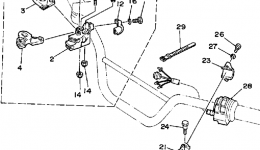 Handle Switch Lever для квадроцикла YAMAHA BLASTER (YFS200B)1991 г. 
